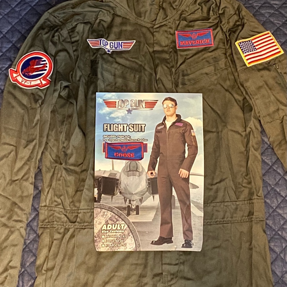 Top gun flight suit for men or women